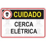 Cuidado - Cerca elétrica 